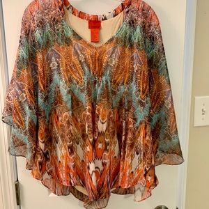 Patterned Blouse Top